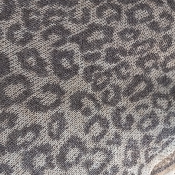 Nardi & Tagliaferri Leopard Print Pullover Wool Moher Poncho Top Made In Italy - Picture 8 of 15